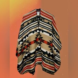 Shyanne Southwestern Geometric Aztec Poncho